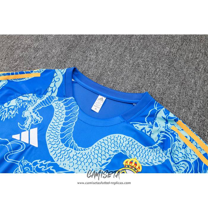 Chandal del Real Madrid Dragon 2024-2025 Manga Corta Azul - Pantalon Corto